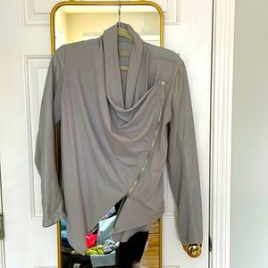 Blank NYC gray jacket, leather, size S